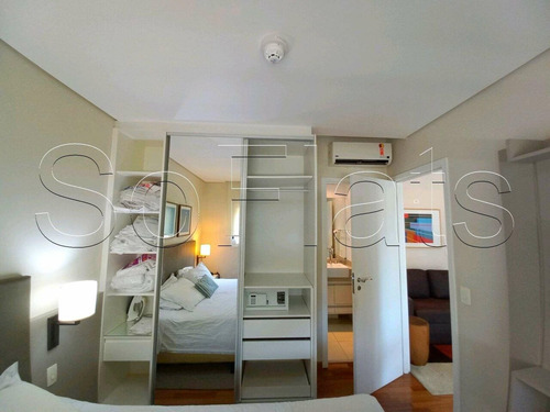Imagem 10 de 15 de Flat Estanconfor Villa Paulista 37,20m² 1 Dormitório 1 Vaga Para Locação Nos Jardins. - Sf26847