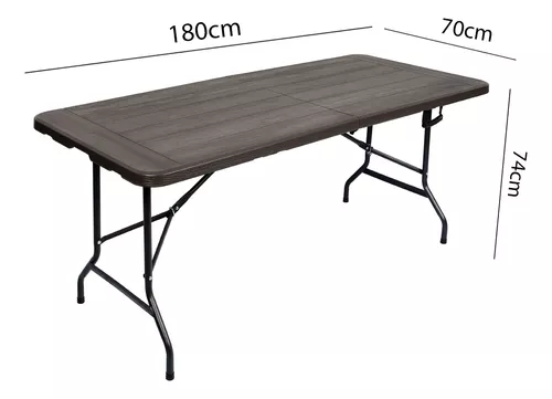 Mesa plegable Multiuso Simil madera ideal para eventos en casa, camping o  río!! Sillas plegables también disponibles!