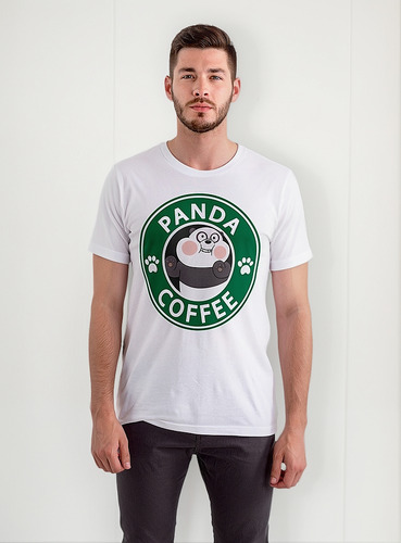 Playera Osos Escandalosos Coffee Panda Unisex Juvenil Nuevo