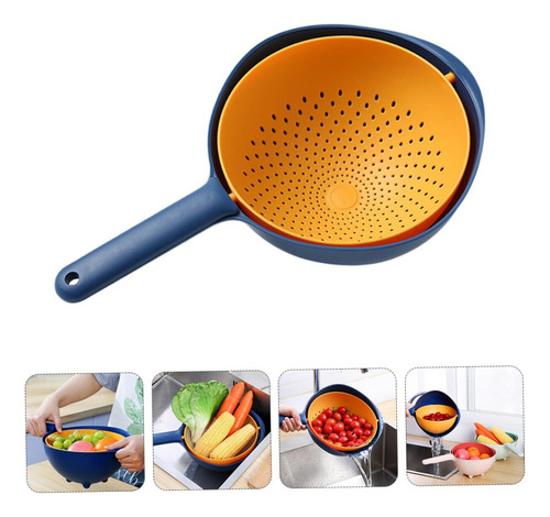 Arroz Colador Colador Acero Inoxidable Fruta Almacenamiento