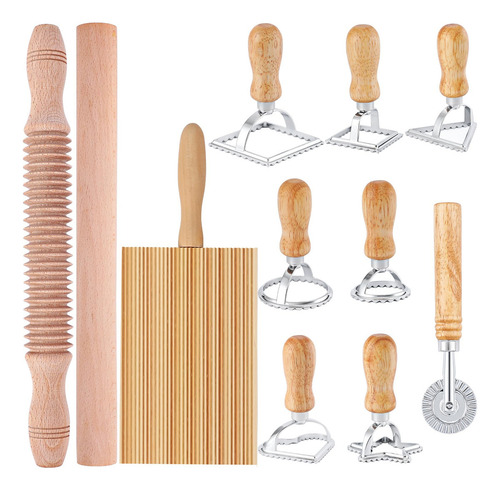 Jgo 11 Herramientas Para Hacer Pasta Jgo Sellos Y Cortadores