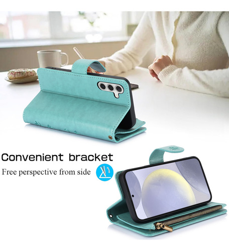 Funda De Piel Tipo Cartera Con Tapa Para Samsung Galaxy A56 A36 A26 A16 A06