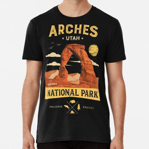 Remera Camiseta De Utah Del Vintage Del Parque Nacional De L
