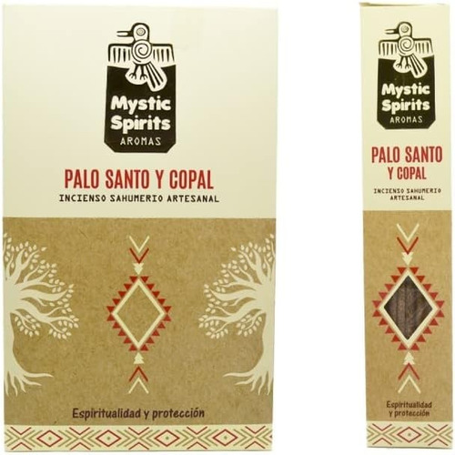 Incienso Palo Santo Y Copal, Mystic Spirits 12packs Fragancia Palo Santo Y Copal