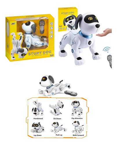 Perro Robot Interactivo Programable Y Recargable A Control 