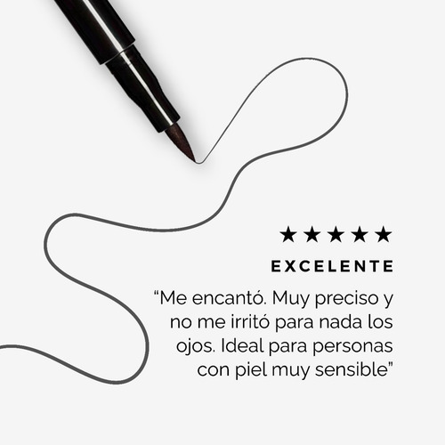 Imagen 7 de 7 de Delineador De Ojos Líquido Regina Pluma De Precisión