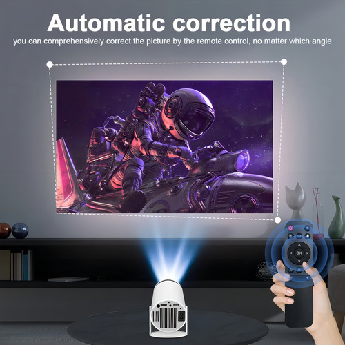 Smartprojetor Home Cinema 4k Projetor Android 11.0 Resolução 4k Hd Bluetooth Hdmi Wifi Branco