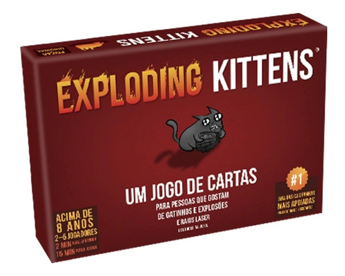 Jogo De Cartas Exploding Kittens Exk001 - Galapagos
