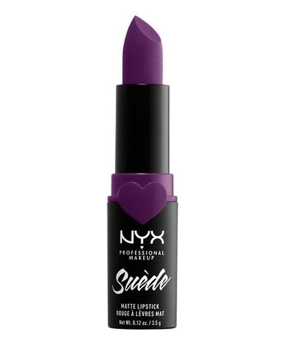 Labial Nyx Suede Matte Lipstick Tono Spicy, Stfu