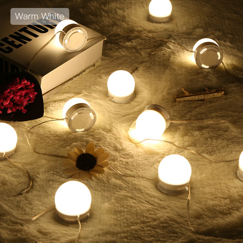 ; Luces De Maquillaje Led Para Espejo De Tocador, Lámpara