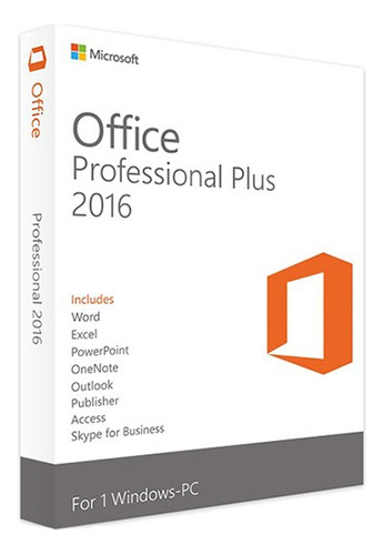Clave Única Proplus: Office 2016 Para 1 Pc Bind