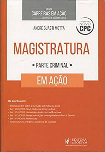 Magistratura Em Ação Parte Criminal 1ª Edição (2016)