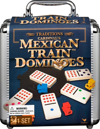  Juego De Dominó Con Caja De Aluminio, Tren Cardinal Mexican