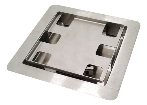 Ralo Quadrado 15x15 Cm Com Tampa Invisível Oculto Selmetal