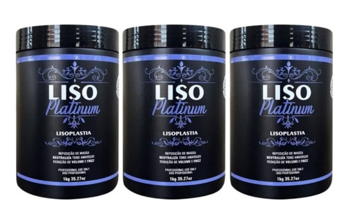 03-reduçao Lisoplas Volume Platinum Matizador Sem Formol 1k