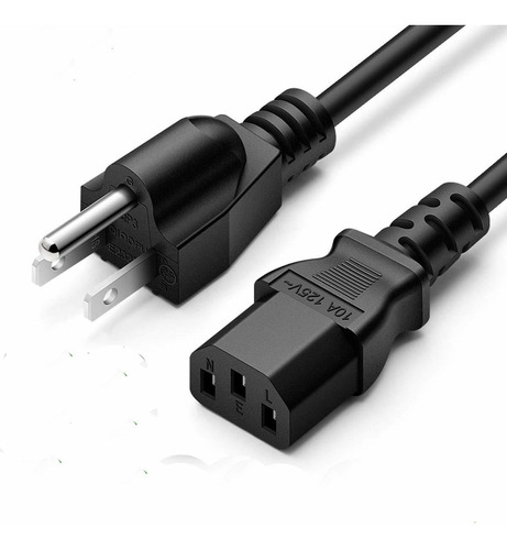 Cable De Alimentación De Ca De 6 Pies Y 3 Clavijas Para Viz