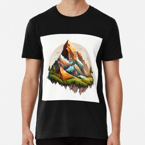 Remera Hermoso Paisaje Pegatina Vector 4 Algodon Premium