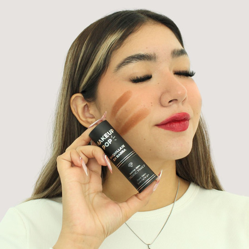 Base de maquillaje en sólido Nuestra Tierra Organic Makeup Makeup countoring Countoring en barra Makeup pop countoring castaña tono castaña - 14g