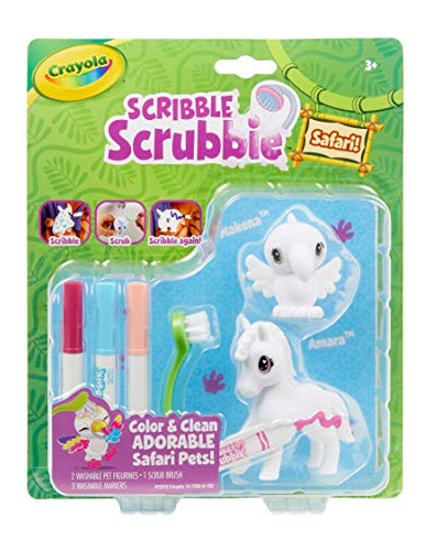 Crayola Scribble Scrubbie Safari, Paquete De 2 Juguetes Para