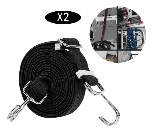 2x Correa De Equipaje De Viaje Con Cordón Elástico Para