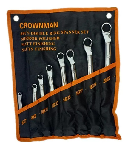 Set Juego De Llaves Curva Corona Corona 8 Piezas Crownman