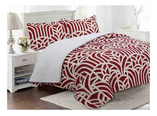 Plumon 2 Plazas Estampado Sherpa Doral
