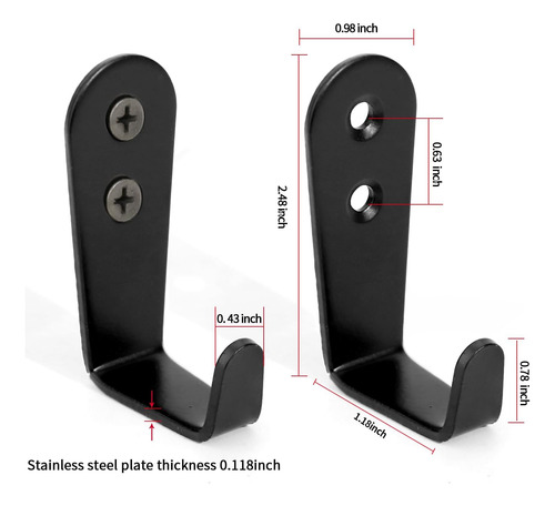 Ganchos De Acero Inoxidable Para Colgar En La Pared