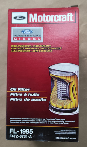 Motorcraft Fl-1995 Filtro De Aceite Para Motor Ford A Diesel