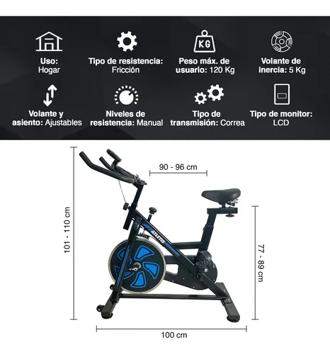 Bicicleta Spinning Racing Fitness Volante 5 Kg