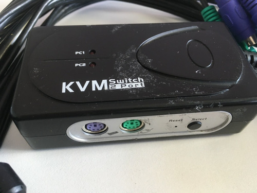 Kvm Switch 2 Puertos, Para Dos Computadoras