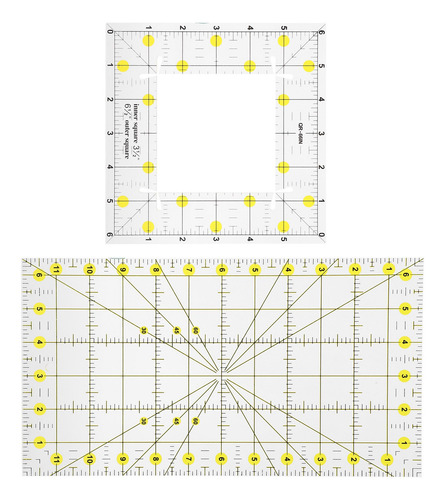 Quilt Templates Ing Regla Dibujo Costura Rectangular