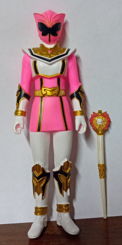 Figura Power Rangers Ultra Megaforce Pink Power Bandai 2005 (Usado)