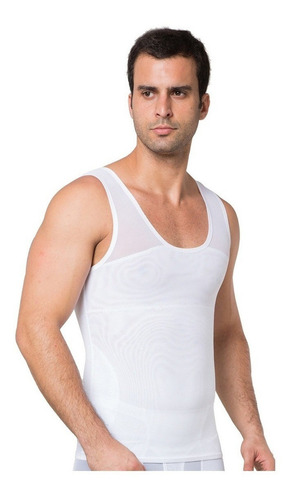 Polera De Compresión Para Hombre Body Shaper Chaleco Adelgaz