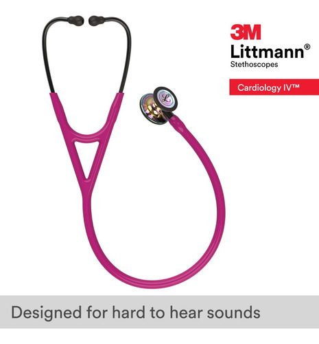 3m Littmann Cardiology Iv Tubo Frambuesa Arcoiris 6241 Frambuesa