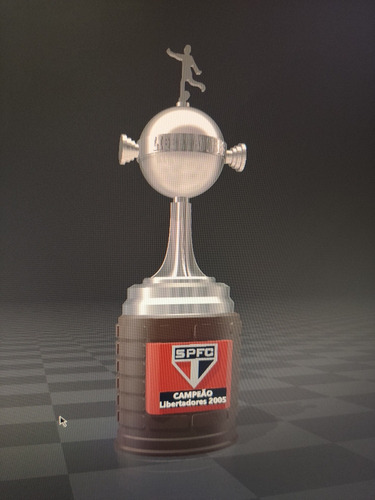 Mini Taça Libertadores Customizada São Paulo 2005 30cm