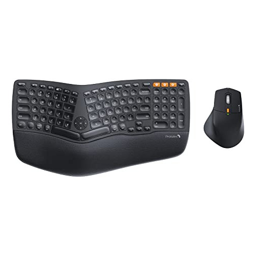 Teclado Y Mouse Ergonómicos Inalámbricos, Teclado   E...