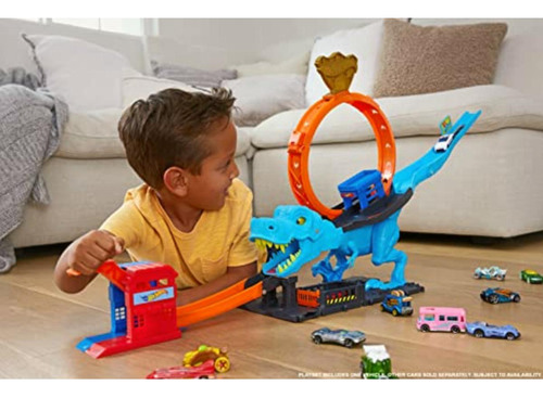 Hot Wheels Juego De Pistas De Coche De Juguete City T-rex