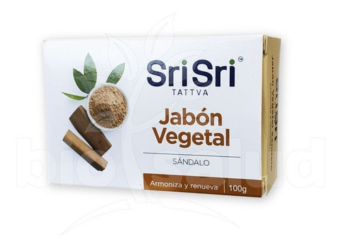 Sri Sri Jabón Sólido Vegetal De Sándalo Ayurveda 100 Gr