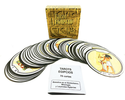 Tarot Egipcio Cartas Redondas - Local A La Calle / Envios!