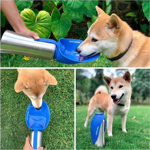 Botella De Agua Para Perros Tuff Pupper 0.79l Acero