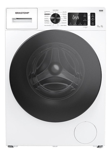 Lavadora de Roupa Lava e Seca 10 Kg Frontal Branco Com Smart Sensor, Lavar Com Vapor e Função Secagem Brastemp - 220v - Bno10abbna Lavadora de Roupa Lava e Seca 10 Kg Frontal Branco Com Smart Sensor, Lavar Com Vapor e Função Secagem Brastemp - 220v - Bno10abbna