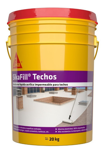 Sikafill Techos Membrana Liquida X 20 Kg Sika - Kromacolor Color Blanco