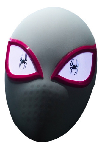 T Máscara Gwen Spider-man Electro-táctil Con Sensor De Luz