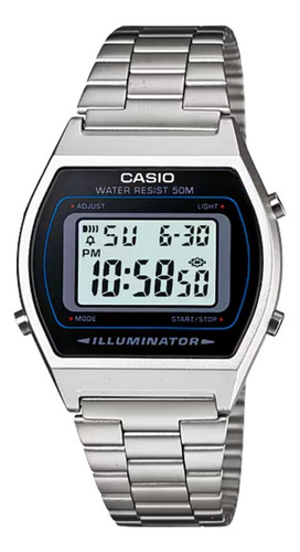 Relógio Casio Vintage Digital B640wd-1avdf Prata