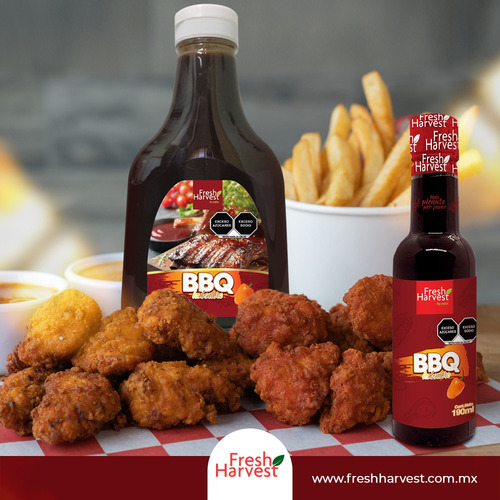 Salsa Bbq Habanero 190ml Caja Con 25pz Fresh Harvest