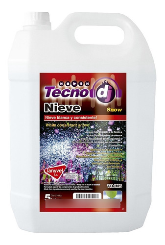 Liquido De Nieve/espuma 5 Litros / Lanyvel / Tecno Dj