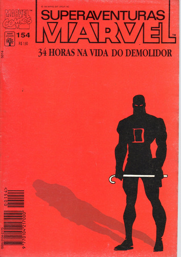 Superaventuras Marvel N° 154 - 84 Páginas Em Português - Editora Abril - Formato 13,5 X 19 - Capa Mole - 1995 - Bonellihq Cx03 Abr24
