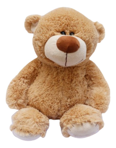 Peluche Oso Gordito Suave Relleno 30 Cm Color Marrón claro