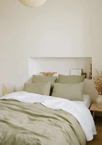 Imagen 2 de 3 de Pack X2 Fundas De Almohadon Tusor 50x70 Nordicos Almohada