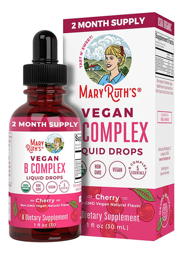 Complejo B Sublingual En Gotas Vitamina B Complex Vegano